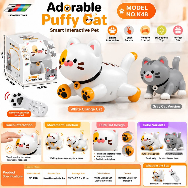 ربات گربه کنترلی هوشمند مدل k48