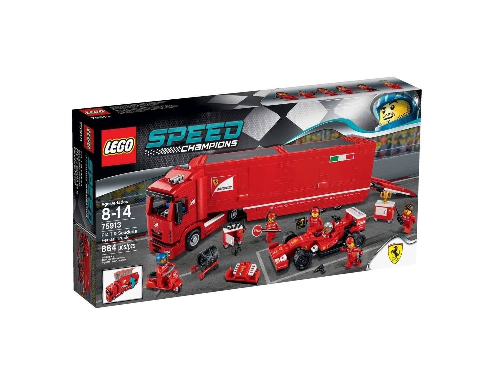 لگو ایستگاه ماشین مسابقه با تریلی 884 تکه برند LEGO